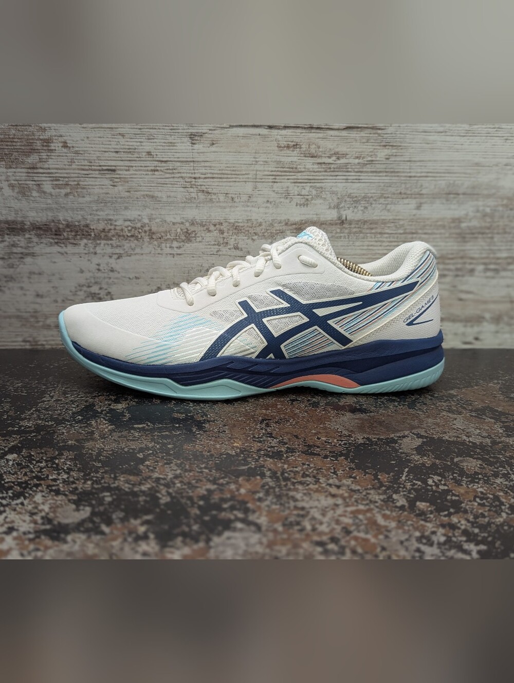 Womens Asics Gel Game 8 Tennis Shoes Sz 9.5 Used VGC Handball Pickleball 1042A15
